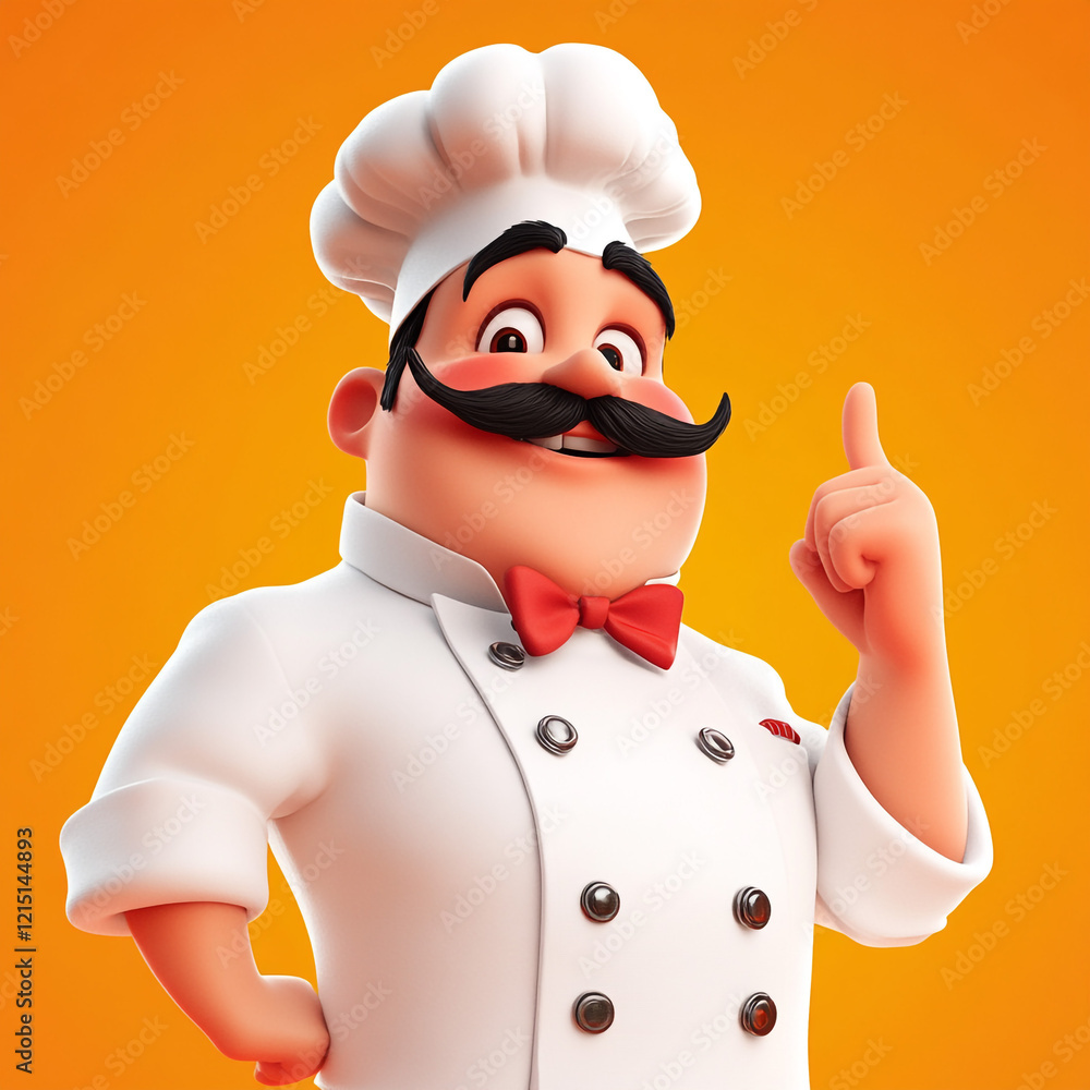 Happy Cartoon Chef Cooking Food Restaurant Idea Gastronomy Menu Recipe Happy Cartoon Chef Cooking Food Restaurant Idea Gastronomy Menu Recipe