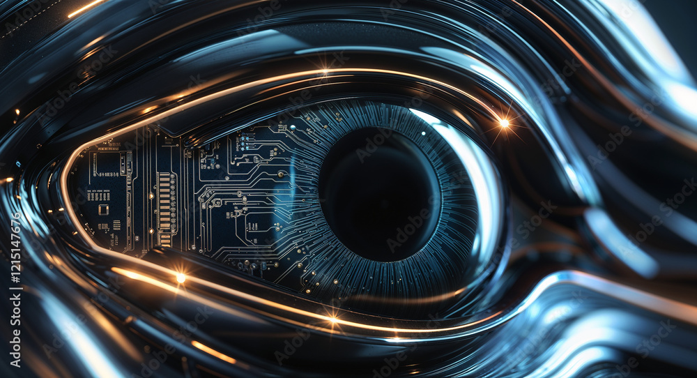 futuristic cyber eye futuristic cyber eye