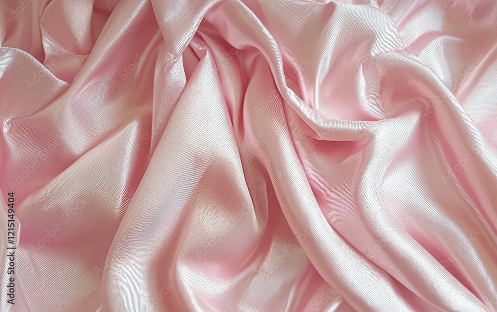 Fototapeta premium Smooth satin fabric folds with luxurious shine and depth