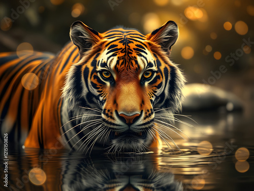 Obraz na płótnie Tigre w salonie