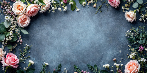 Concept photo of roses with space for text