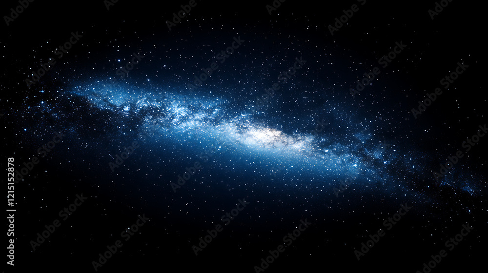 Fototapeta premium Deep space shining stars in night sky, constellation star field, galaxy