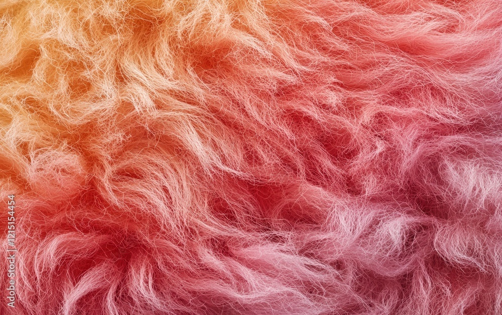 Fototapeta premium Wool fibers in extreme macro, warm and fluffy appearance