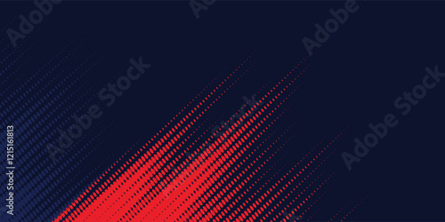 Abstract horizontal bright red and blue stripes background