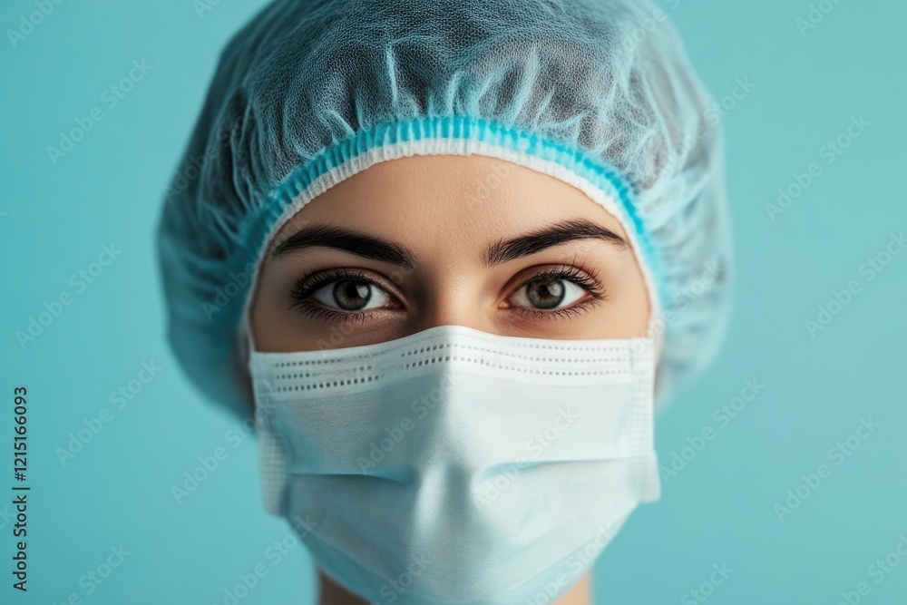 Researcher Wearing Mask in Virus Testing Environment Researcher Wearing Mask in Virus Testing Environment