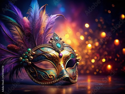 Mysterious Masquerade Mask - Elegant Venetian Style Costume Accessory