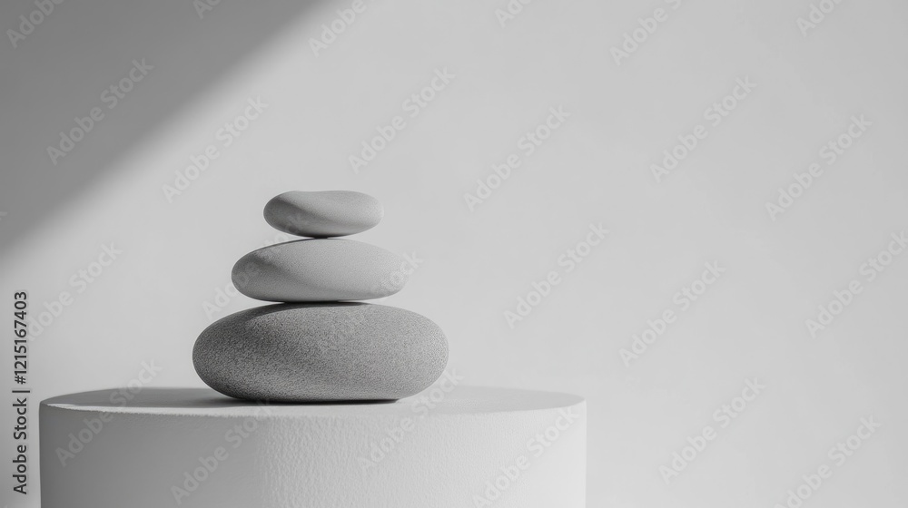Tranquil Stacked Stones for Relaxation