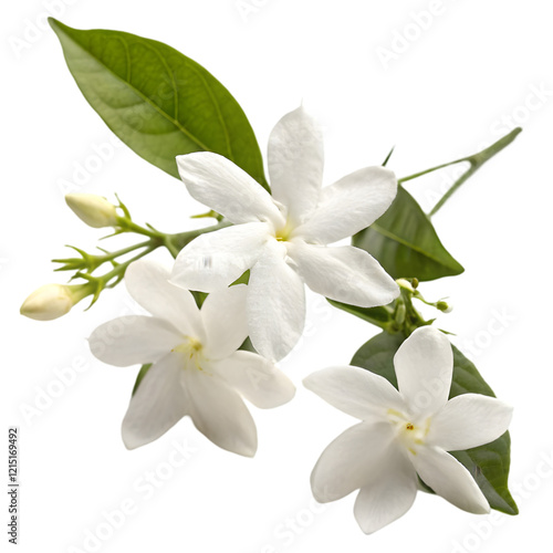 jasmine flower on transparent background