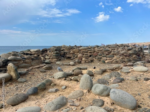 Remains of the aboriginal settlement Punta Mujeres on the island of Gran Canaria