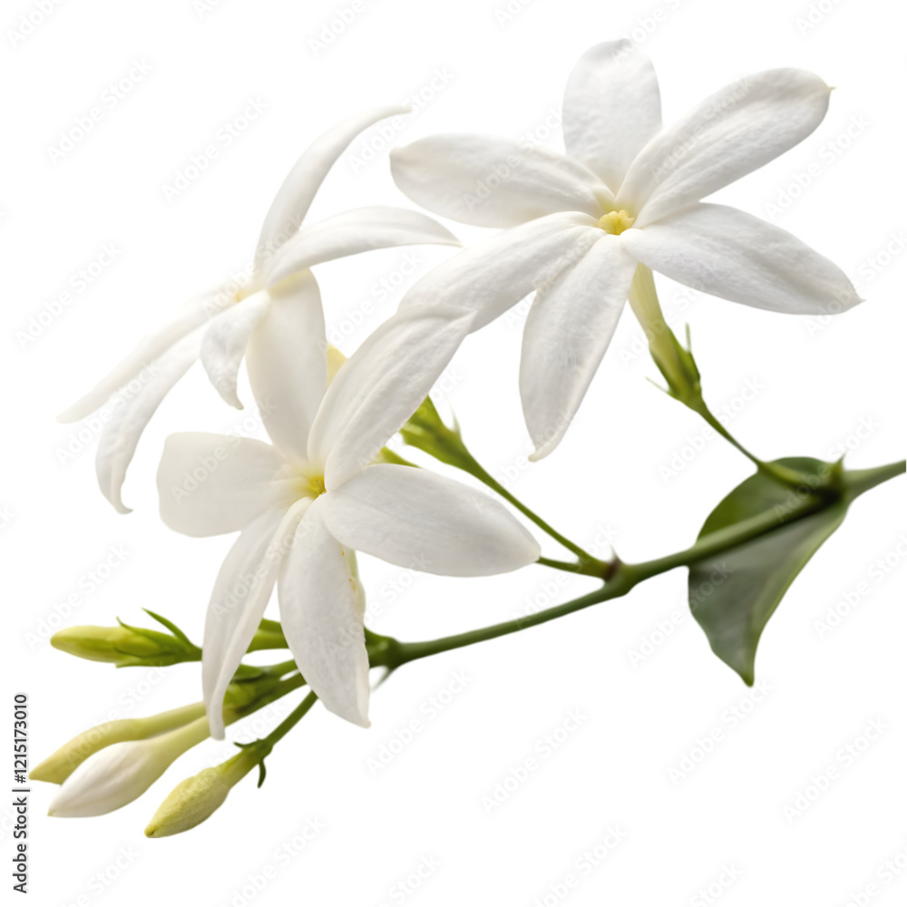 Obraz premium jasmine flower on transparent background