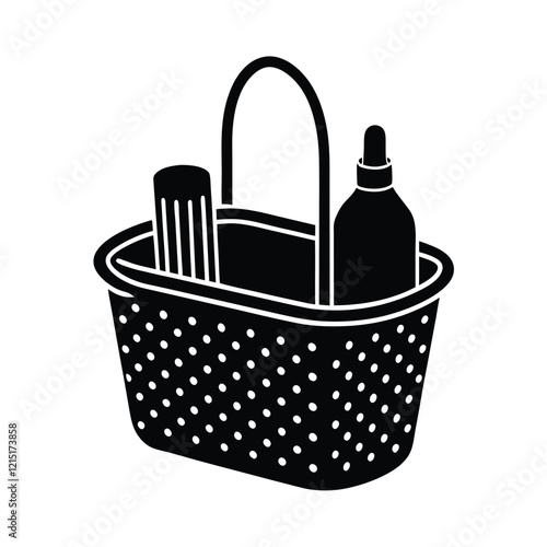 A shower caddy vector illustration