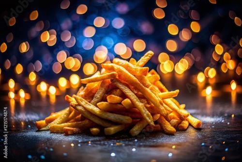 Night Photography: Illuminated Fries, August 11, 2020,  256 GB Storage Device photo