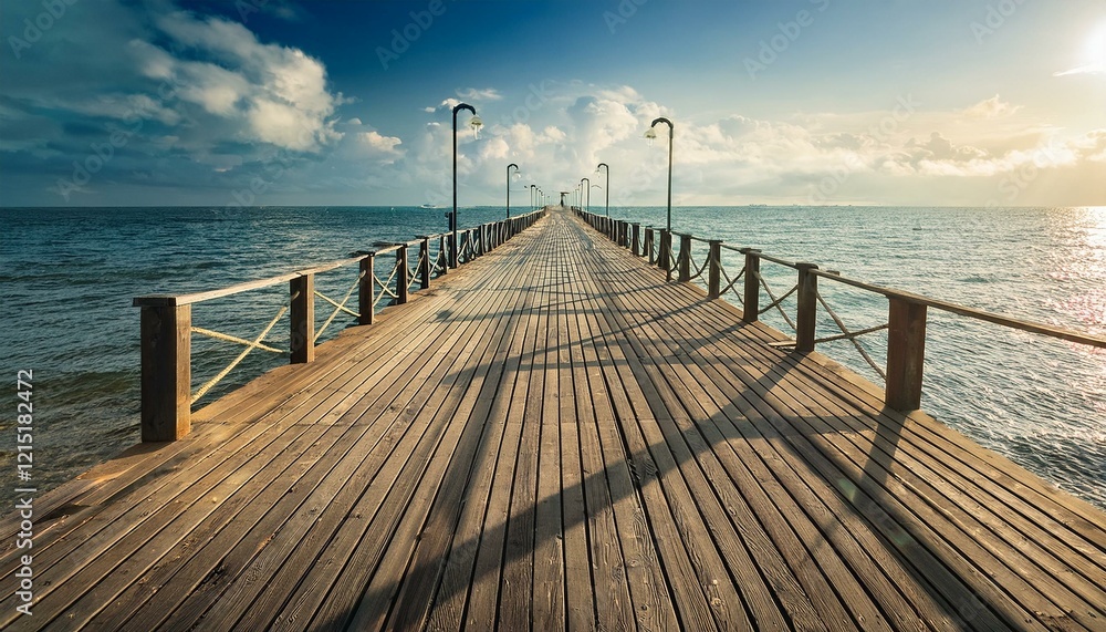 Fototapeta premium pier in the sea