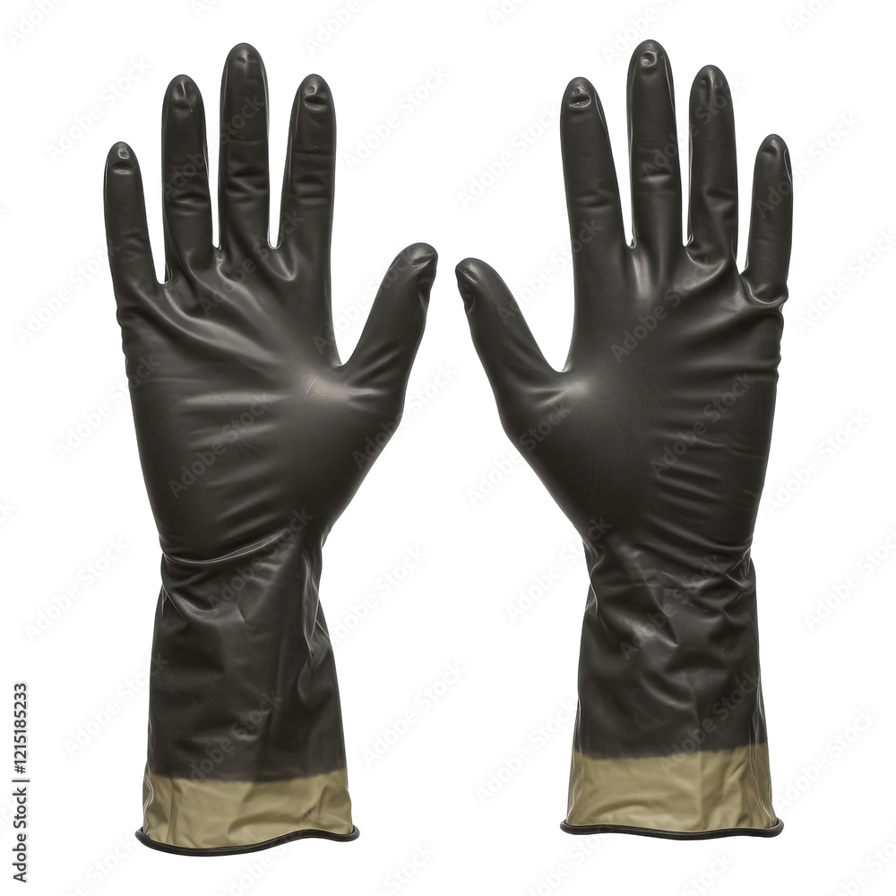 Obraz premium Realistic Latex Gloves with Textures and Folds