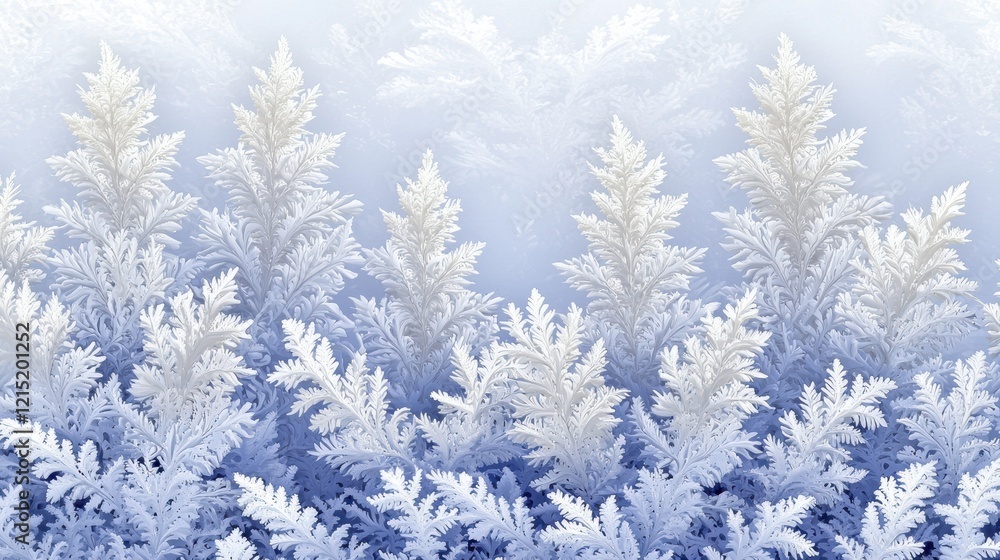 Winter Frost Wonderland: Enchanting Frosty Plantscape Winter Frost Wonderland: Enchanting Frosty Plantscape