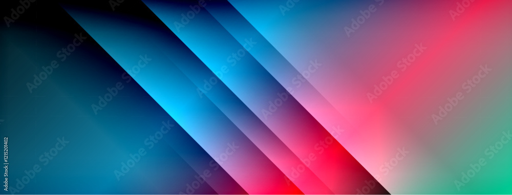 Obraz premium Light shadow lines dynamic gradient background