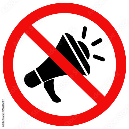 No megaphone sign icon.flat style vector illustration editable isolated design.