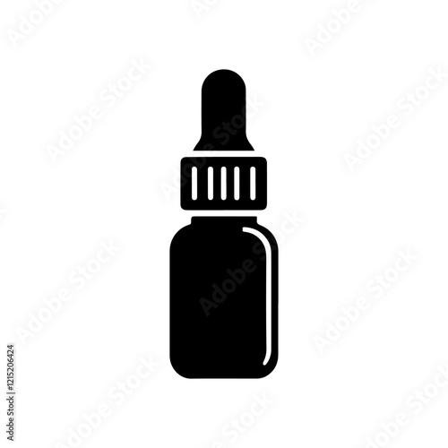 Eye drop bottle icon vector flat illustration design.