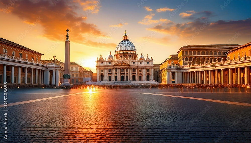 Fototapeta premium st peter basilica city