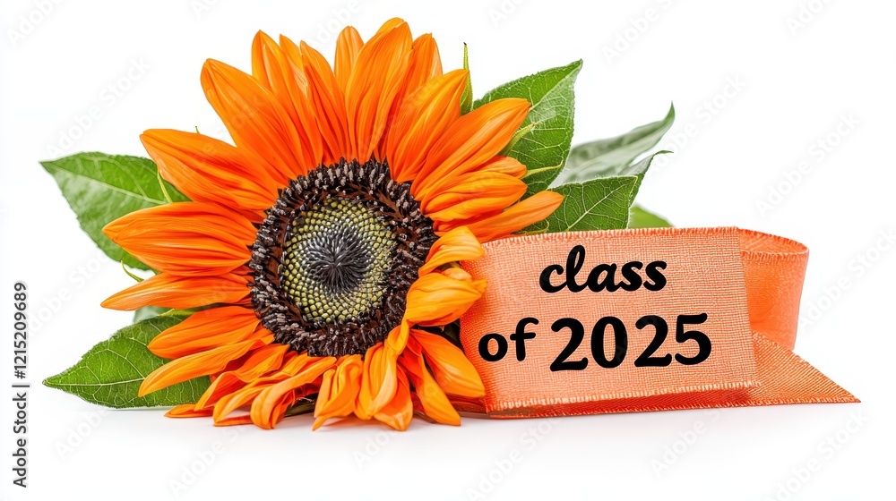 custom made wallpaper toronto digitalSunflower Decoration with Class of 2025 Ribbon for Graduation Themes
