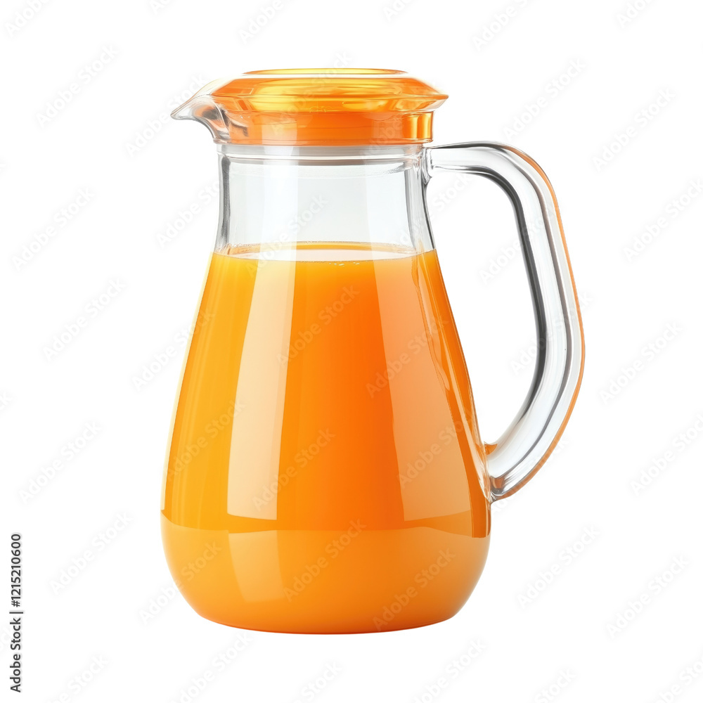 jug of orange juice on transparent or white background jug of orange juice on transparent or white background