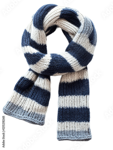 Isolated Knitted Scarf