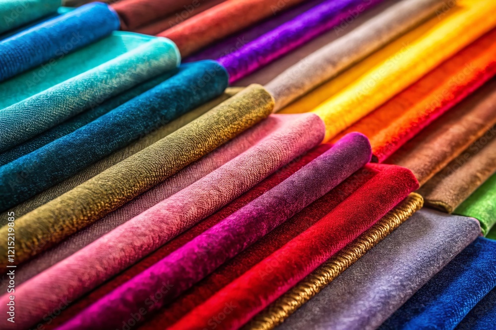Luxurious Velvet Textile Macro Photography: Colorful Fabric Backgrounds Luxurious Velvet Textile Macro Photography: Colorful Fabric Backgrounds