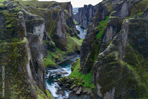 Fjaðrárgljúfur Canyon photo