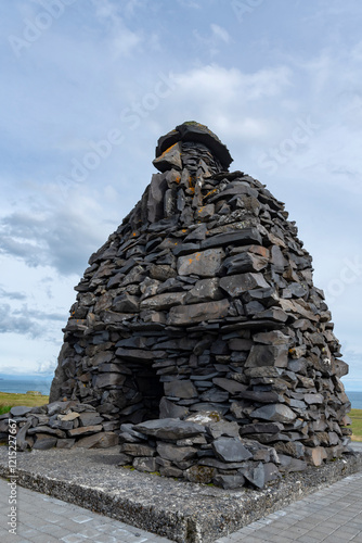 Bárður Snæfellsás Statue, Gatklettur, Arnarstapi, Snæfellsnes Peninsula photo