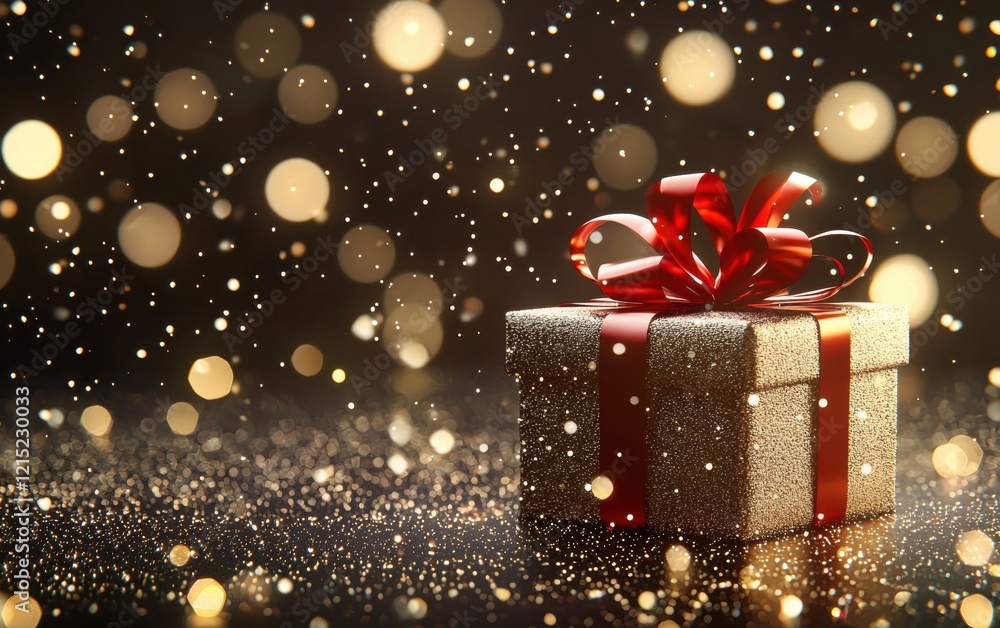 Gift bright 3d background Gift bright 3d background