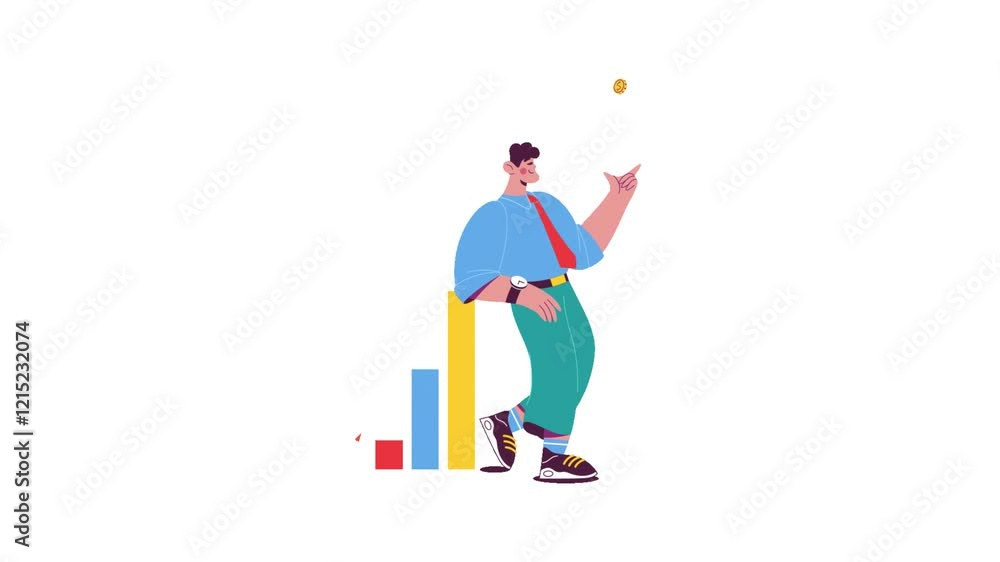 business growth icon. growing business icon. Animation of stick figure. business target growth animation.
business growth icon. growing business icon. Animation of stick figure. business target growth animation.