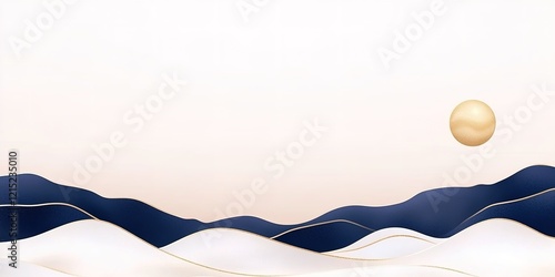 Serene Minimalist Landscape...