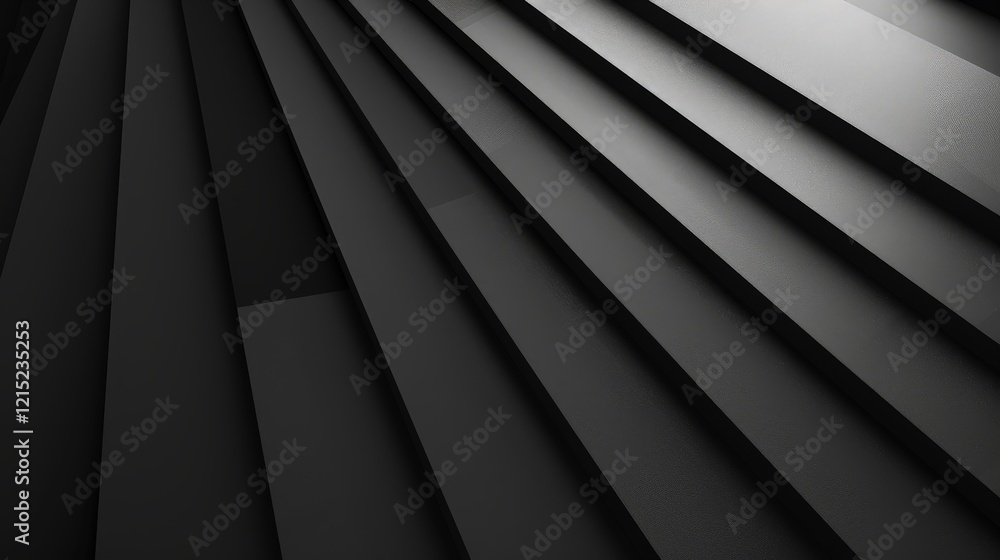 Obraz premium Abstract Black and White Geometric Pattern