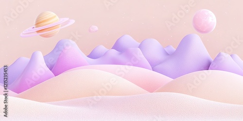 Pastel Planet: A whimsical,...