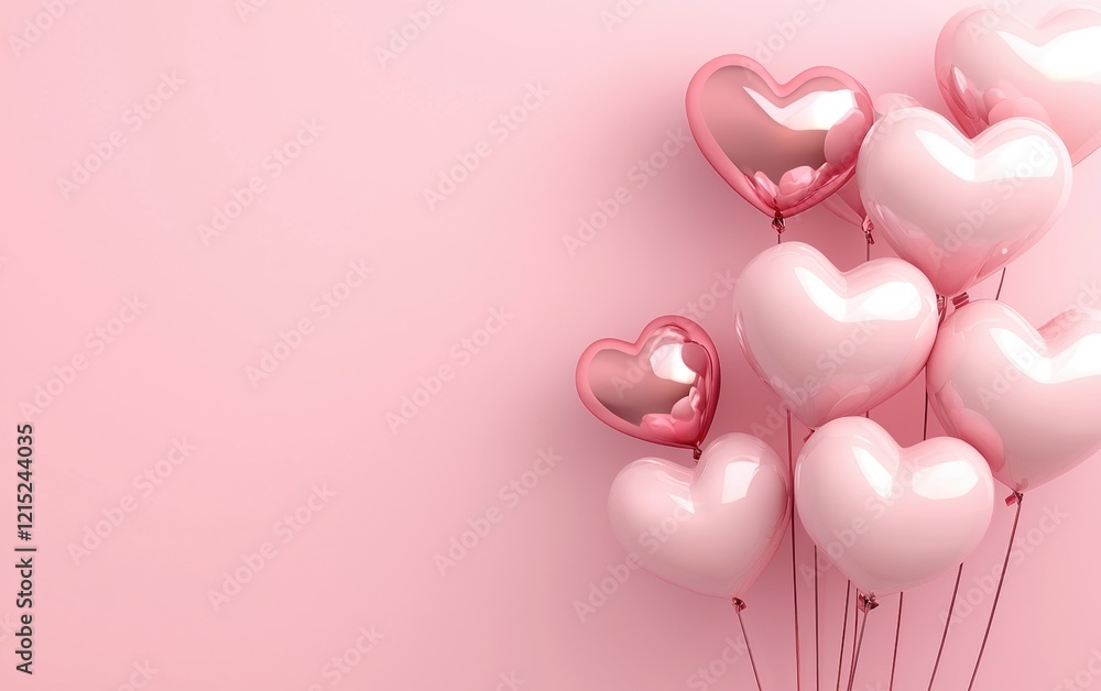 Saint Valentines Day and 8 march womans day pink 3d background Saint Valentines Day and 8 march womans day pink 3d background
