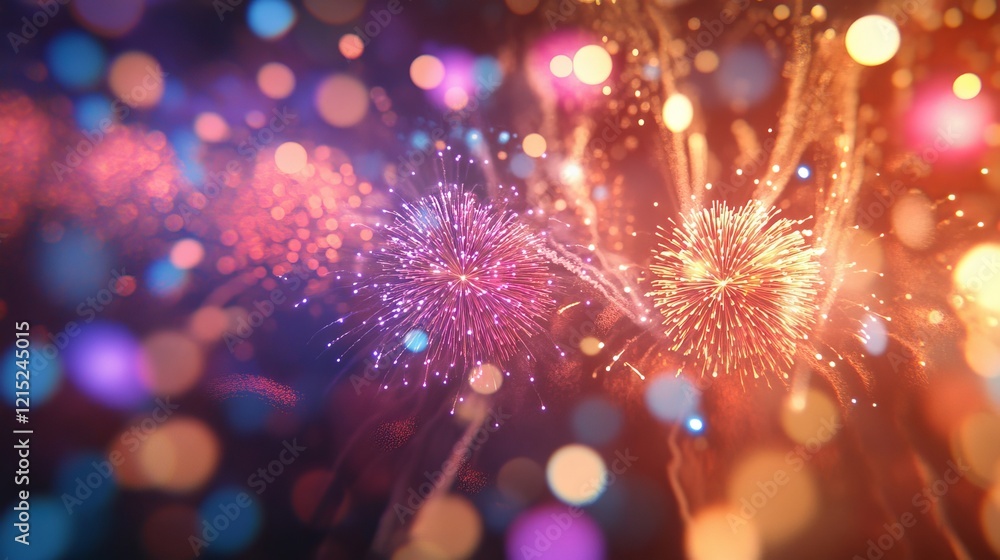 Obraz premium christmas lights background