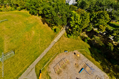 Aerial View of Park with Recreational Facilities 0002