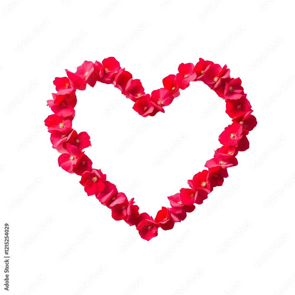 Obraz premium red rose heart