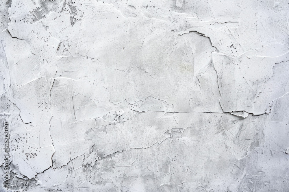 Fototapeta premium Image of Rough white plaster wall. Texture for background usage