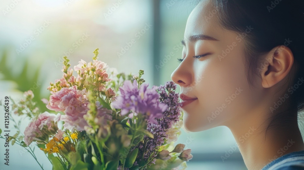 Fototapeta premium Serene Floral Bouquet