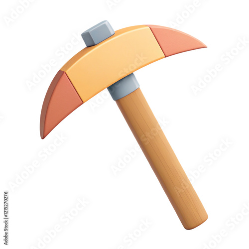 mattock 3D illustration icon photo