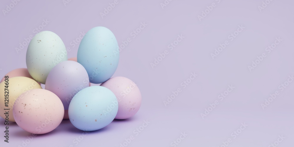 easter eggs on purple background easter eggs on purple background
