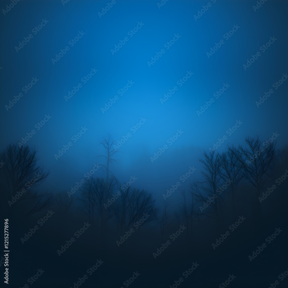 Fototapeta premium dark misty forest ambience