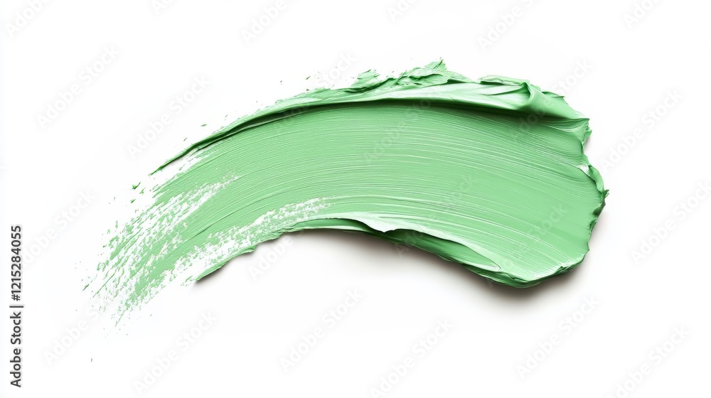 Abstract Green Paint Stroke Texture: Background, Design Element Abstract Green Paint Stroke Texture: Background, Design Element