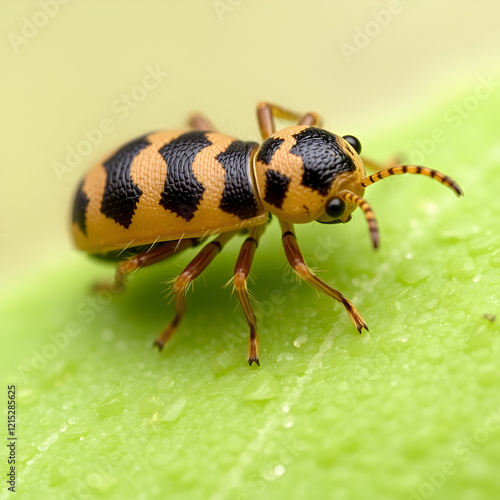 Springtail Illustrate its furcula and small rounded body photo