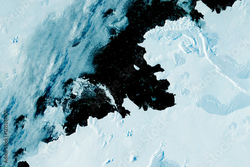 Fototapeta Naklejka Na Ścianę i Meble -  Antarctica from space. Elements of this image furnished by NASA