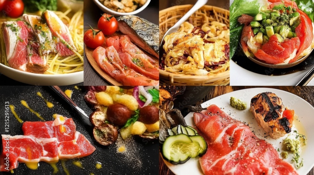 Natural food (various cuisines) Natural food (various cuisines)