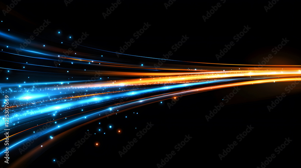 Naklejka premium Technology light track background/Technology abstract concept background