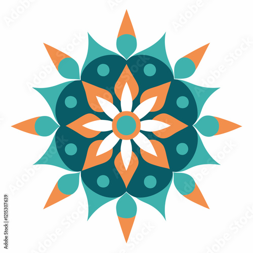 Modern Abstract Mandala Vector Design