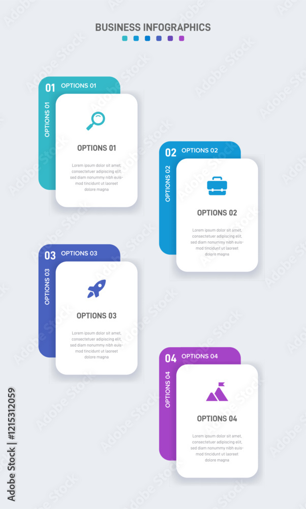 Vertical progress bar featuring 4 arrow-shaped elements, symbolizing the four stages of business strategy and progression. Clean timeline infographic design template. Vector for mobile presentation. Vertical progress bar featuring 4 arrow-shaped elements, symbolizing the four stages of business strategy and progression. Clean timeline infographic design template. Vector for mobile presentation.